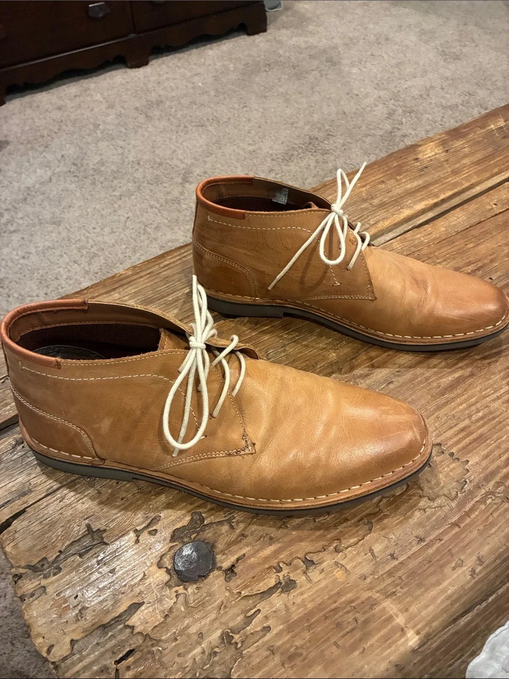 Steve Madden Tan Leather Boots - 12